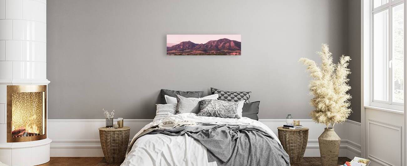 Flatiron First Light Panorama Boulder CO by Bo Insogna