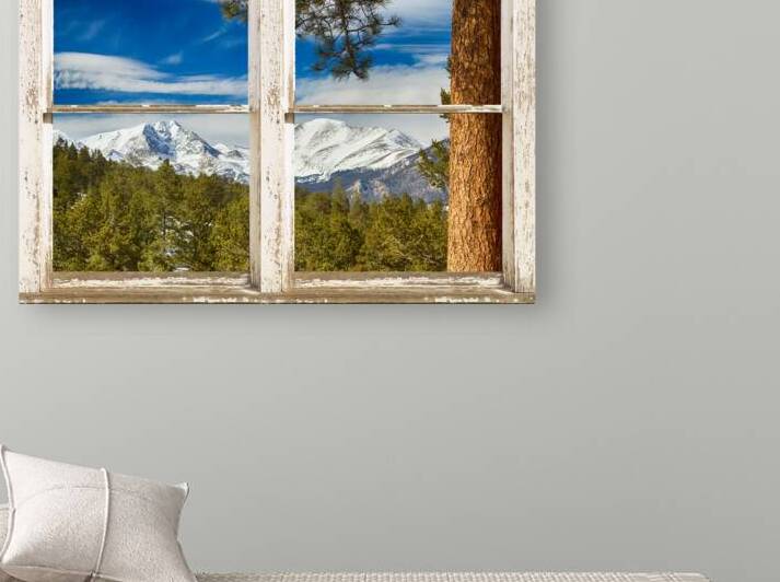 Colorado Rocky Mountain Rustic Window View by Bo Insogna