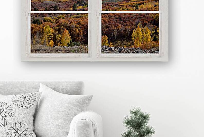 Colorful San Juan Mountains Autumn Whitewashe by Bo Insogna