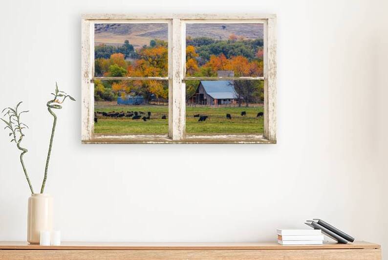 Pretty Colorful Country Rustic Window Frame by Bo Insogna