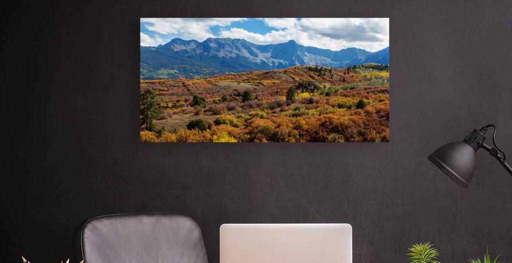Colorado Painted Landscape Panorama PT1a by Bo Insogna