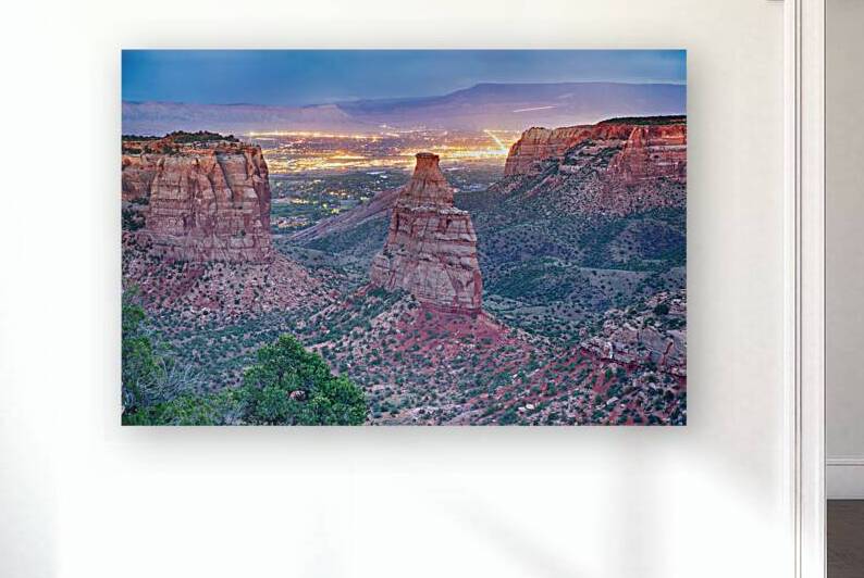 Colorado National  Monument City Lights by Bo Insogna