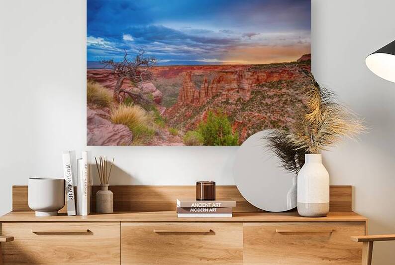 Colorado National Monument Evening Storms by Bo Insogna