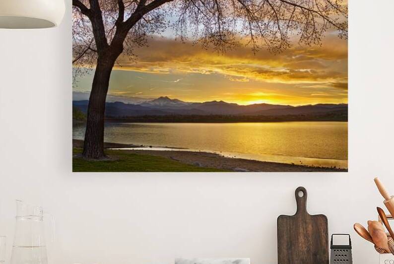 Twin Peaks Golden Spring Sunset by Bo Insogna