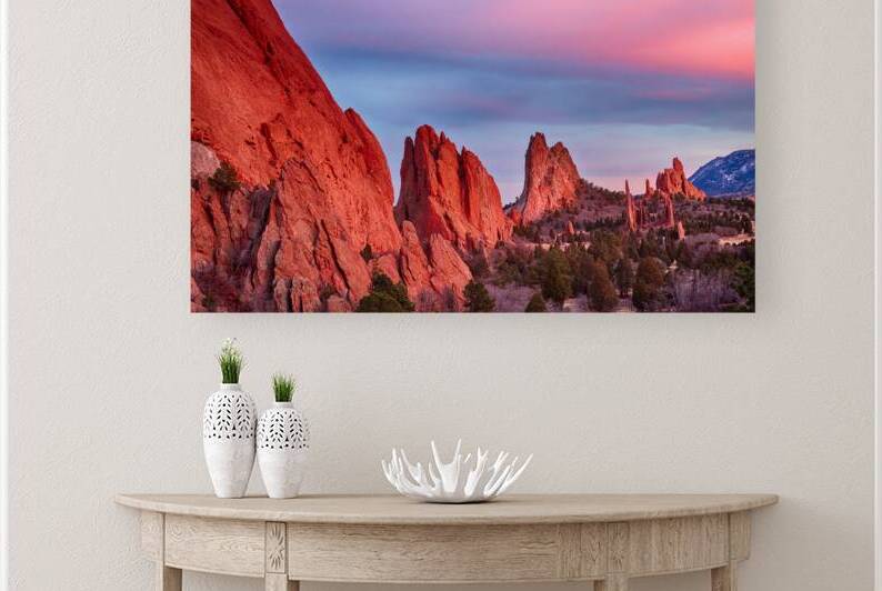 Garden of the Gods Sunset View 2 by Bo Insogna