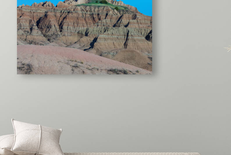 Contrasting Colors and Textures in the Badlands of South Dakota by Bo Insogna