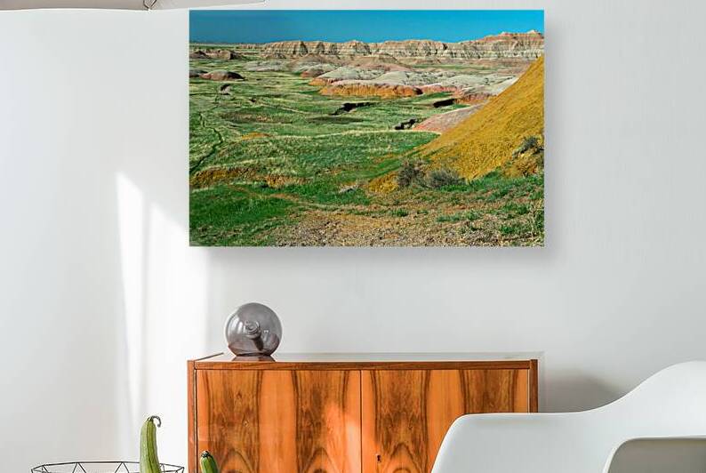 Colorful Layers - Geologic Splendor at Badlands Overlook by Bo Insogna