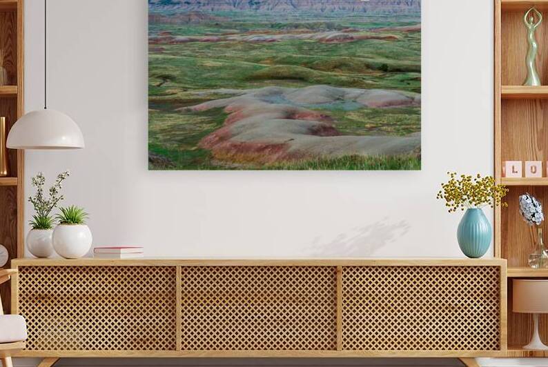South Dakota Badlands Grasslands Embrace Majestic Canyon Buttes by Bo Insogna