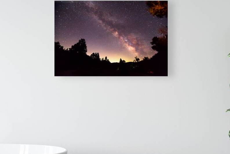 Milky Way and Perseid Meteor Shower in Colorados Poudre Canyon by Bo Insogna