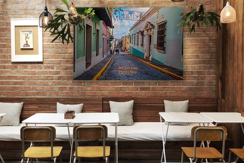 Vibrant Essence of Old San Juan Puerto Rico Poster by Bo Insogna