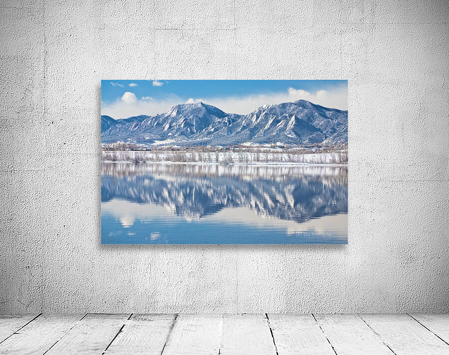 Boulder Reservoir Flatirons Reflections Boulder Colorado Wall Preview