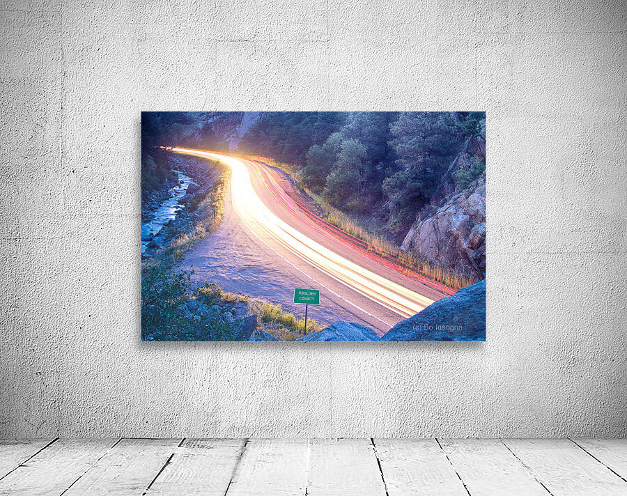 Boulder County Colorado Blazing Canyon View Wall Preview