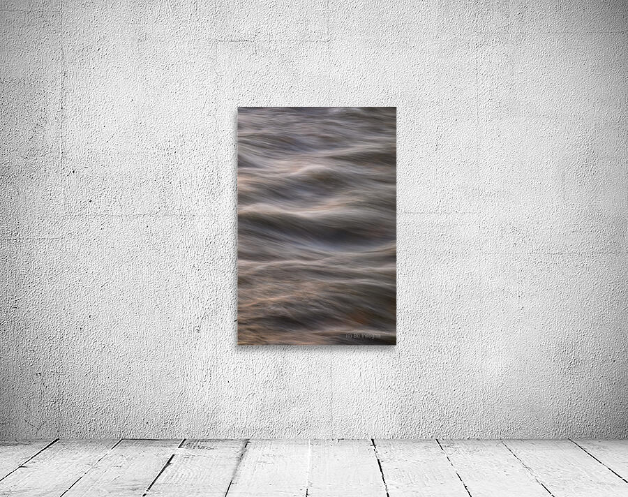 Flowing Creek Sunset Abstract Portrait Wall Preview