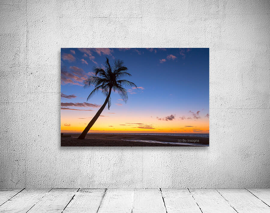 Tropical Island Sunrise Wall Preview