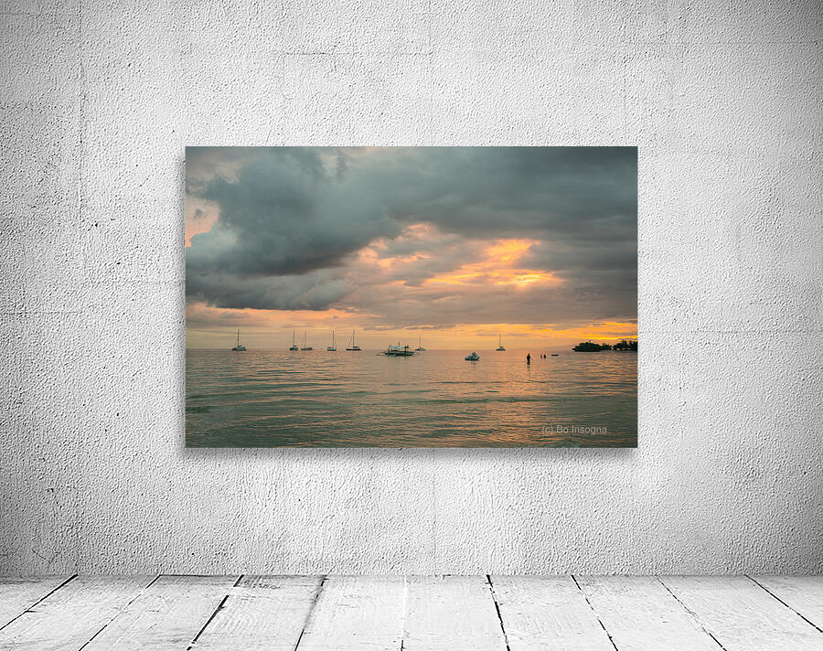 A Fleeting Glow Over Tranquil Waters Camotes Twilight Wall Preview