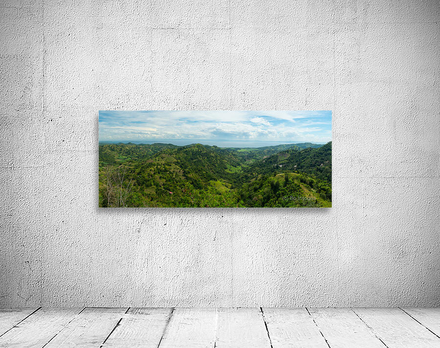 Panoramic View of Negros Oriental Mountains and Ocean to Cebu Wall Preview