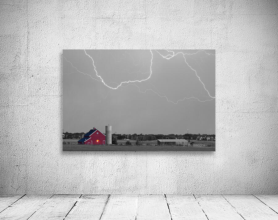 C2C Red Barn Lightning Rodeo BW SC Wall Preview