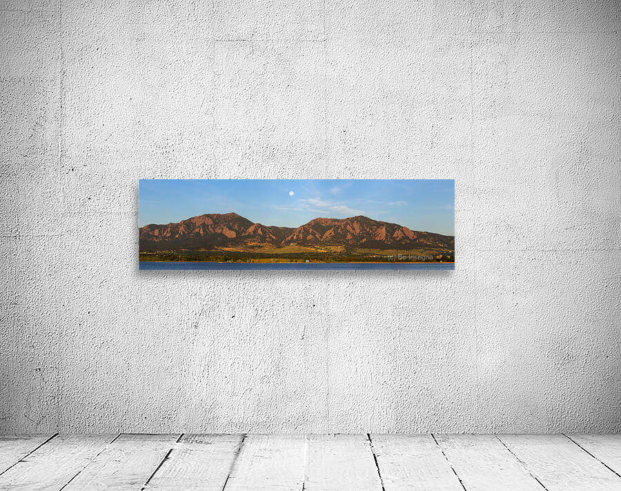 Full Moon Boulder Colorado Front Range Panorama Wall Preview