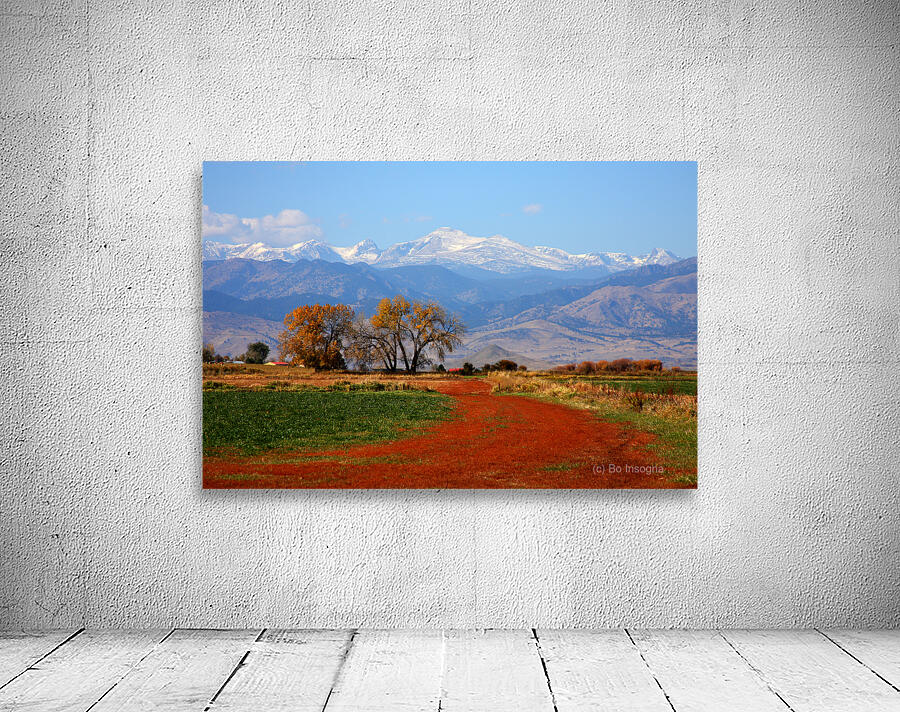 Boulder County Colorado landscape Red Road Autumn View Wall Preview