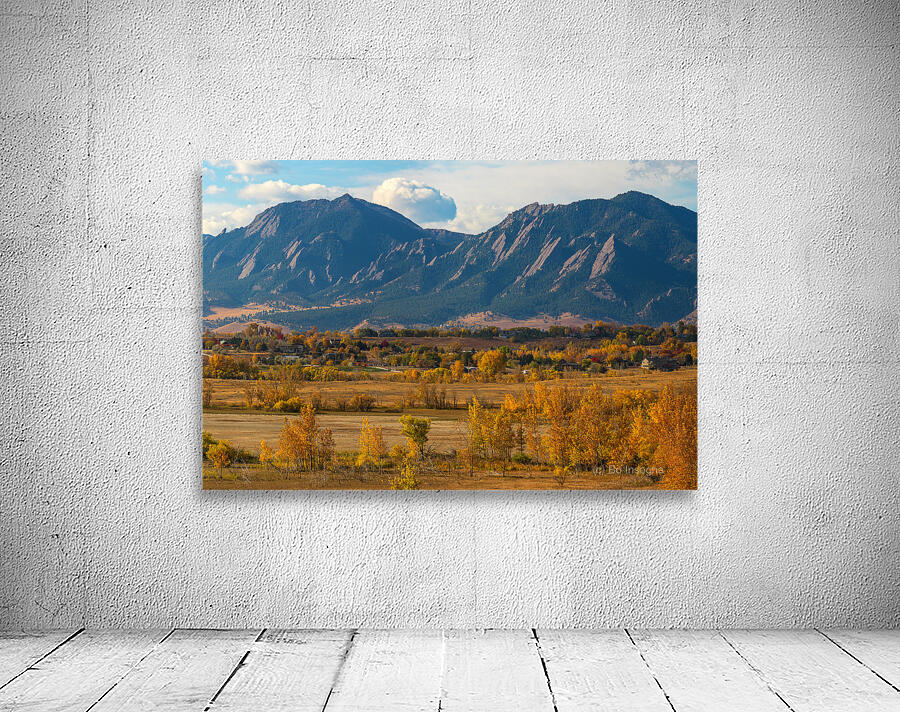 Boulder Colorado Colorful Flatirons View Wall Preview