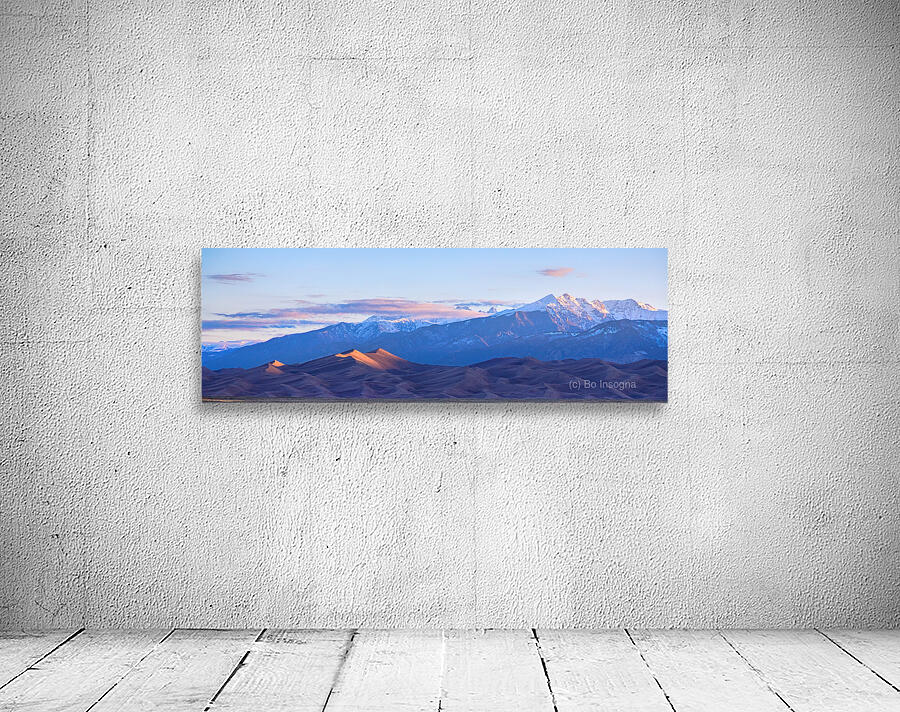 Colorado Sand Dunes First Light Sunrise Panorama Wall Preview