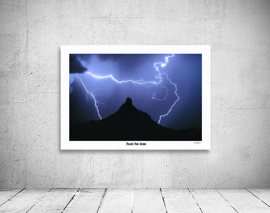Around About Lightning over Pinnacle Peak Arizona Wall Preview