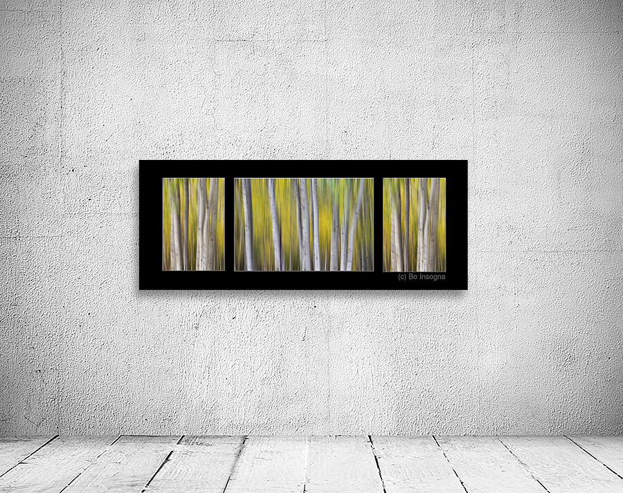 Aspen Splendor Triptych Abstract Landscape Dreaming Collage Wall Preview