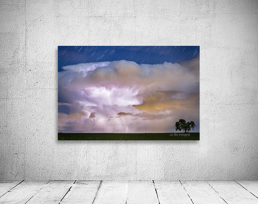 Dancing Thunderstorm Cell On The Horizon Wall Preview