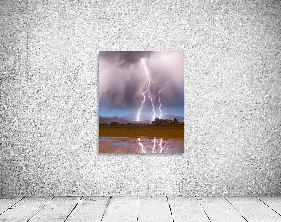 Lightning Storm Over Boulder County Colorado Long Exposure Wall Preview