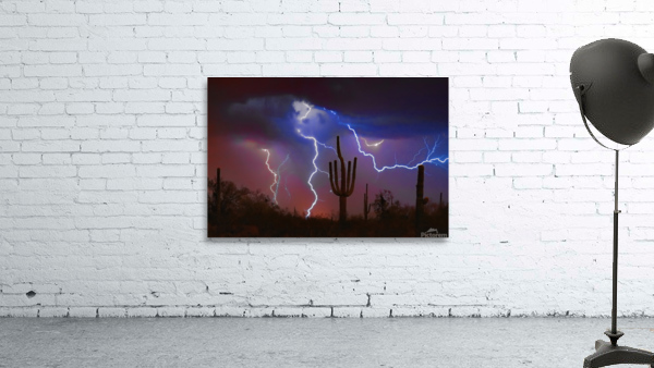 Saguaro Lightning Storm Wall Preview