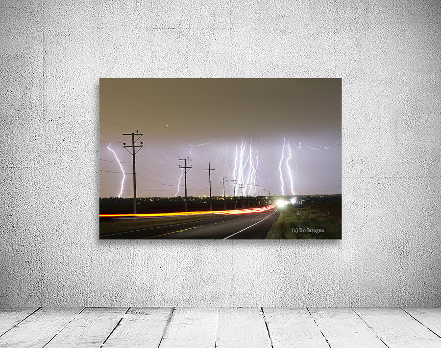 Lightning Bolts Cloud to Ground Striking  Wall Preview