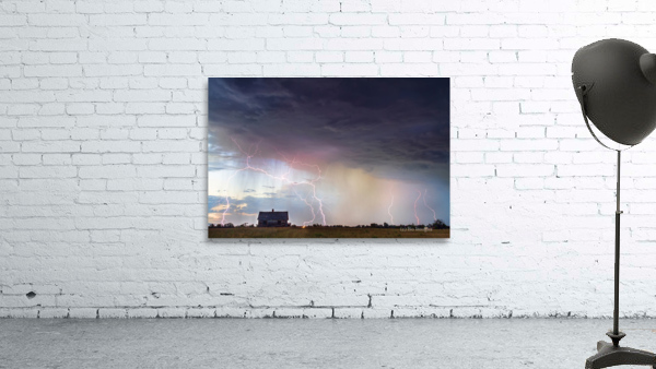 Lightning On the Prairie Homestead Wall Preview