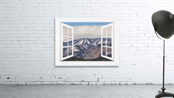 Ski Slopes Open White Picture Window View Wall Preview