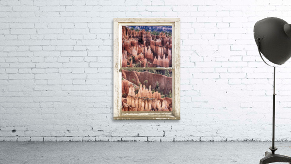 Bryce Canyon Utah View Through White Window Wall Preview