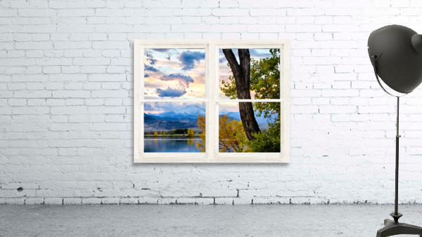 Colorado Rocky Mountain Lake Autumn White Window Wall Preview