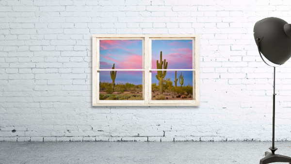 Colorful Southwest Desert Window View Wall Preview