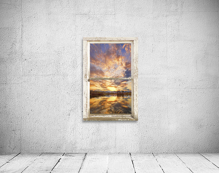 On Golden Ponds 3 White Window Peal View Wall Preview