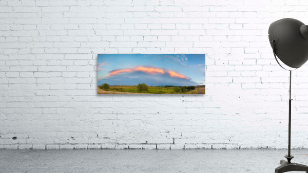 Sunset Storm Moon Longmont Boulder CO Panoram Wall Preview