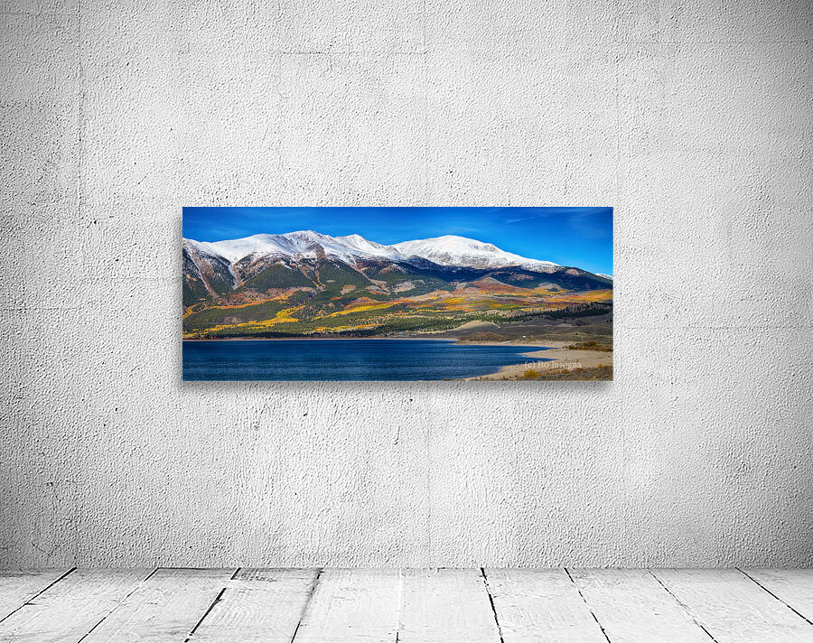 Twin Lakes Colorado Autumn Panorama Wall Preview