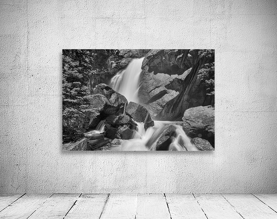 Colorado Ouzel Falls Black White Wall Preview