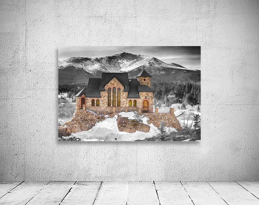 Chapel on the Rock BW Selective Wall Preview