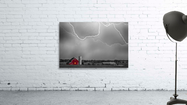Farm Thunderstorm HDR BWSC Wall Preview
