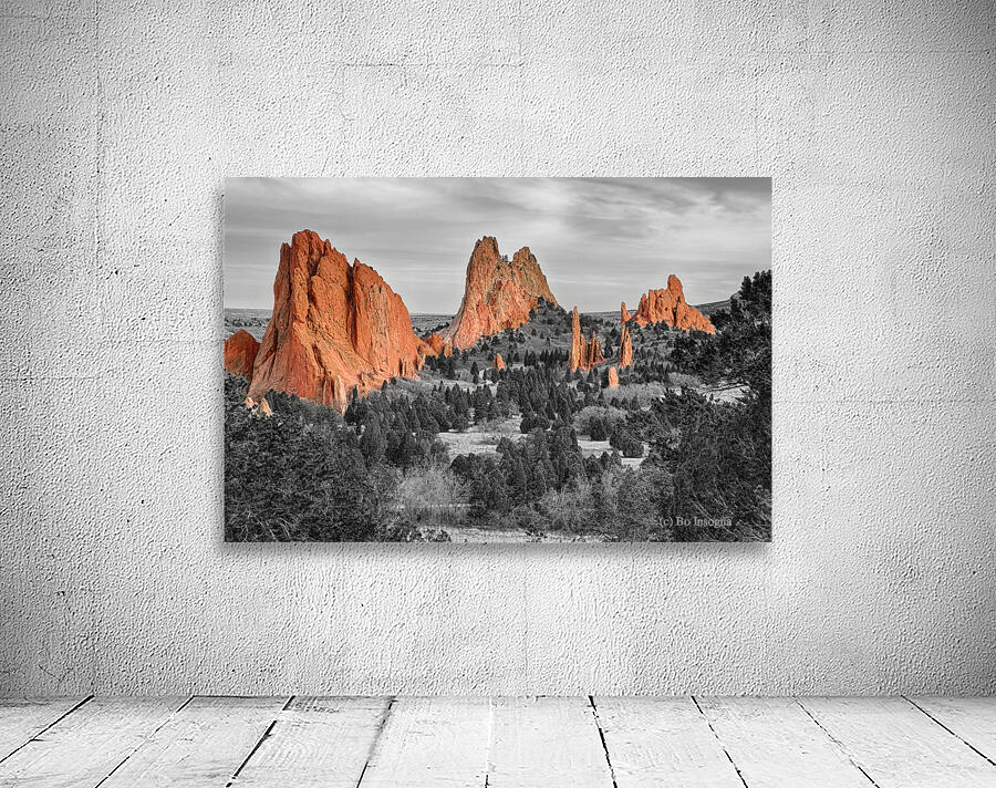 Garden of the Gods with Selective Color Wall Preview