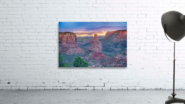 Colorado National  Monument City Lights Wall Preview