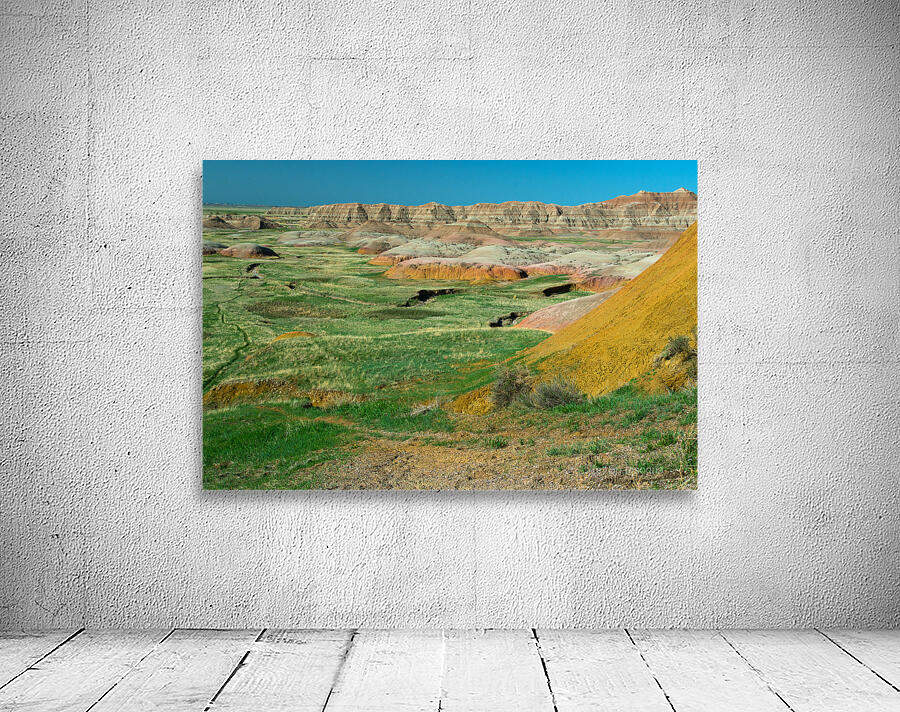 Colorful Layers - Geologic Splendor at Badlands Overlook Wall Preview