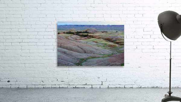 South Dakota Badlands and Colorful Morning Grasslands Wall Preview
