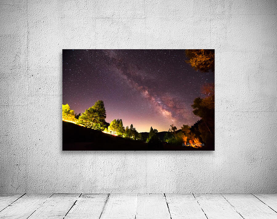 Milky Way Night Sky Astrophotography Colorado Rocky Mountains Wall Preview
