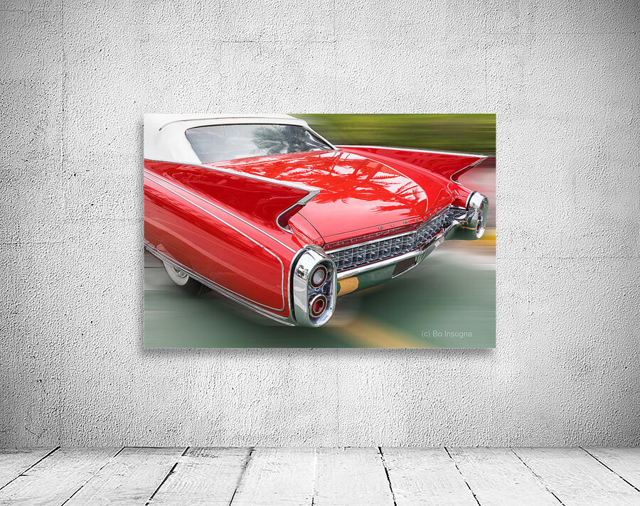 Back End of a Beautiful 1960 Red Cadillac Eldorado Wall Preview