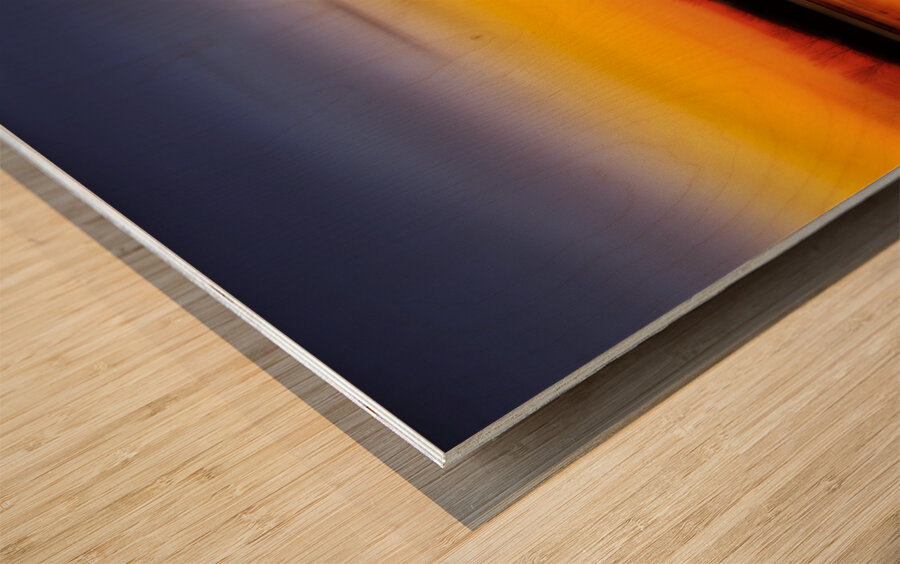 Lake Color Abstract Wood print