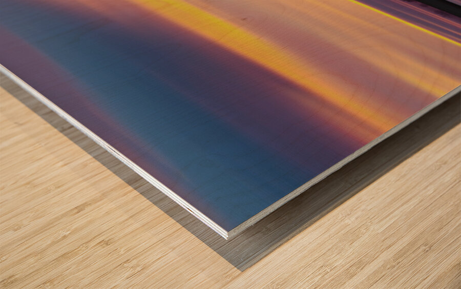 Beautiful Colorful Boulder County Winter Morning Wood print